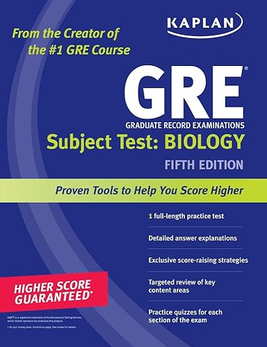 Kaplan GRE Subject Test: Biology (Kaplan GRE Biology) 5th edition