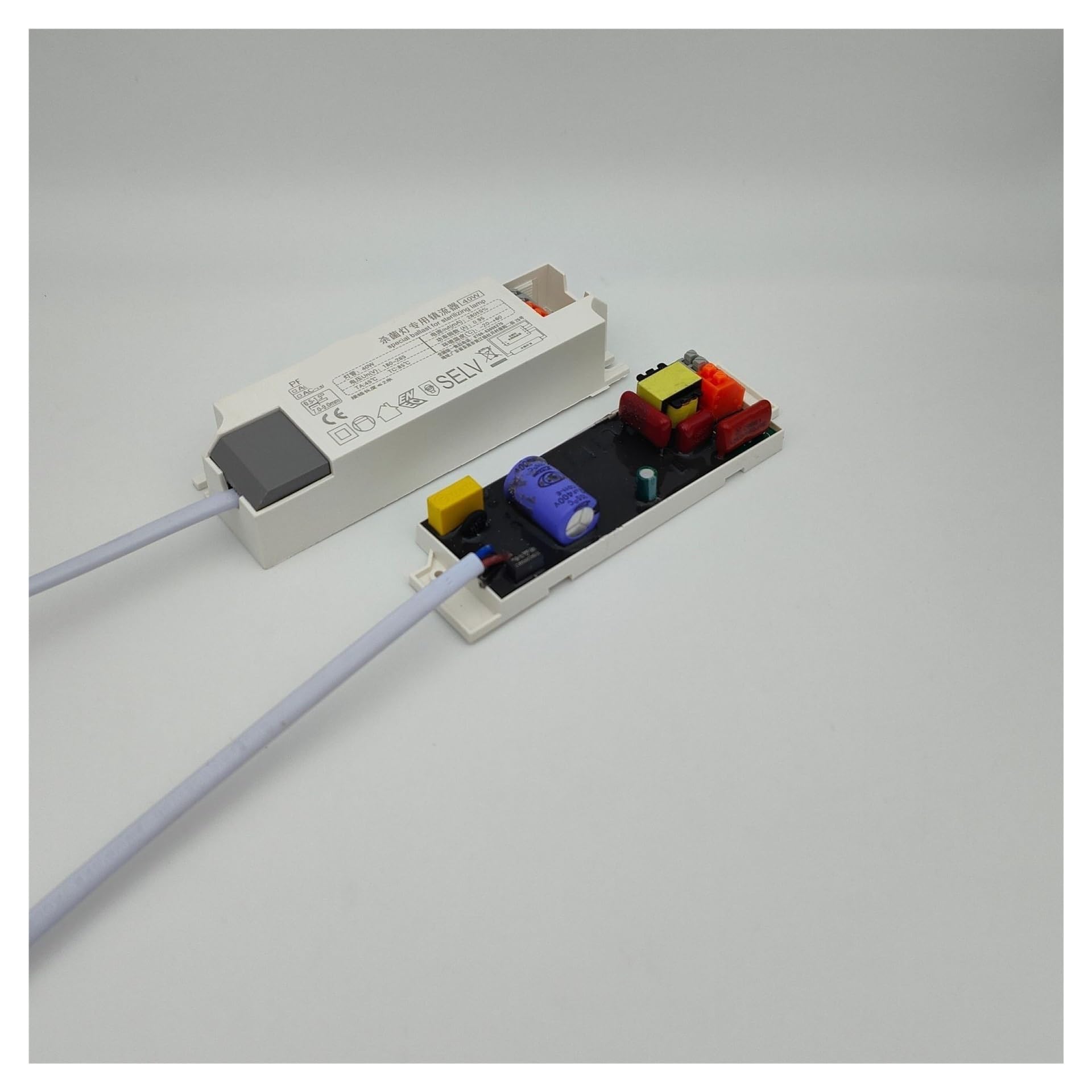 Ballast de lampe fluorescent 40W idéal pour l'éclairage de cuisine et garage