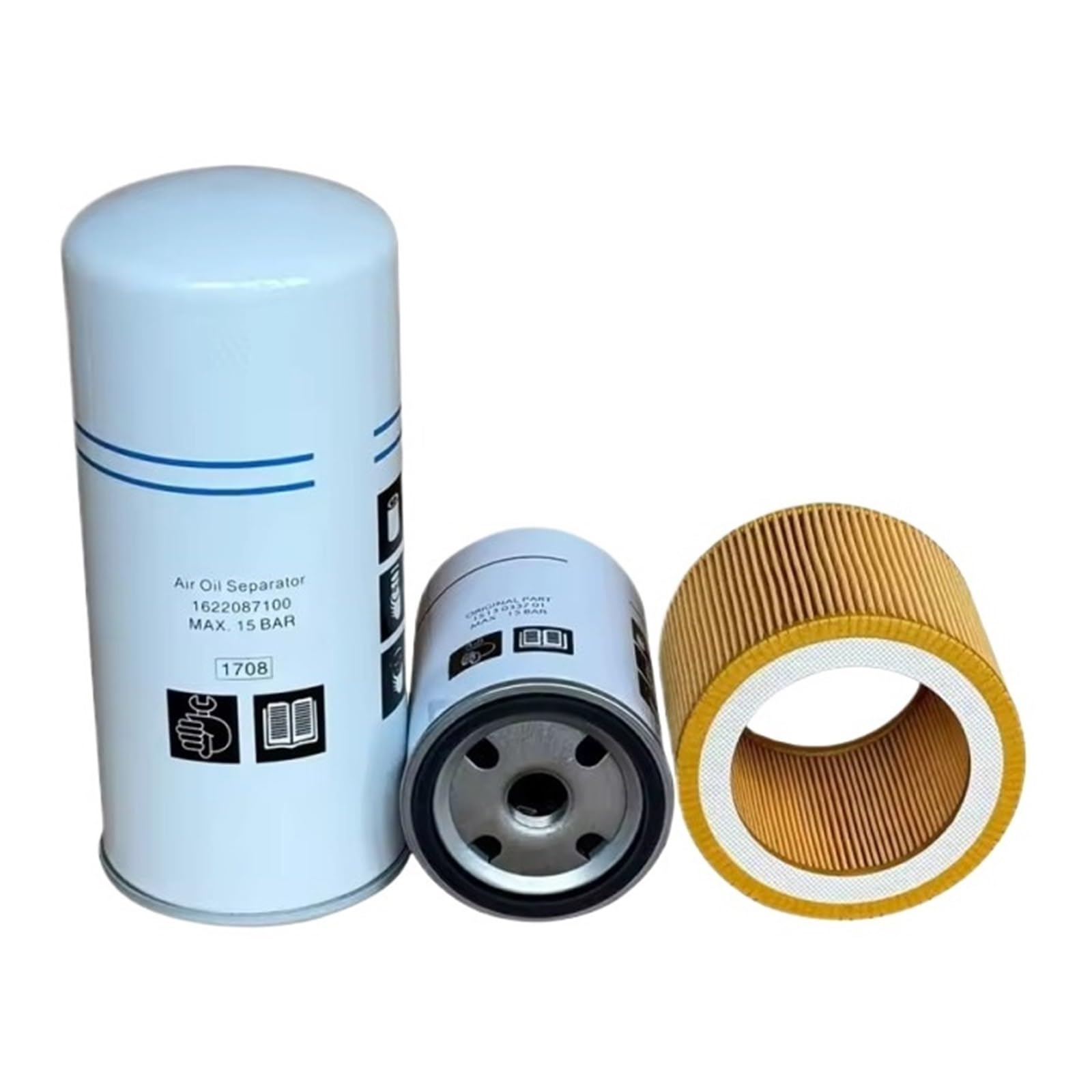 CLEUFWKO Filter Kit 2901091900 Filter Cartridge 1613900100 Oil separator 1622087100 1513033701(2901091900)