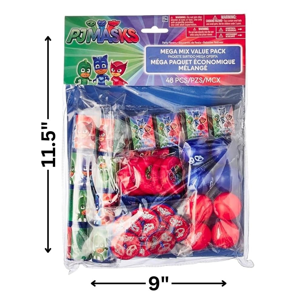 Amazon.com: Adorable Multicolor PJ Masks Mega Mix Value Pack
