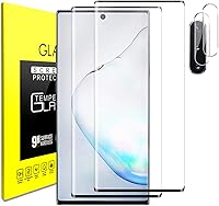 Vista 1 de Protector de pantalla de vidrio templado para Samsung Galaxy Note 10 con protector de lente de cámara [curvado 3D]
