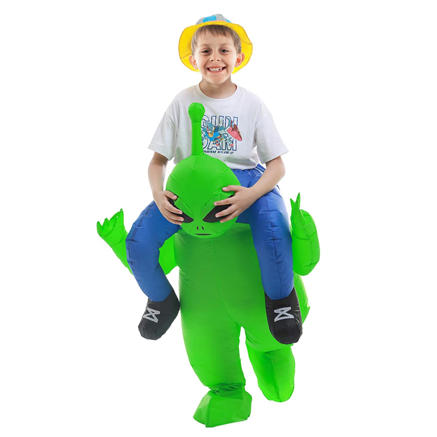 RHESHIN - Disfraz inflable de extranjero arry People para adultos, Halloween, verde, disfraz divertido para disfraz de fiesta carnaval, disfraces