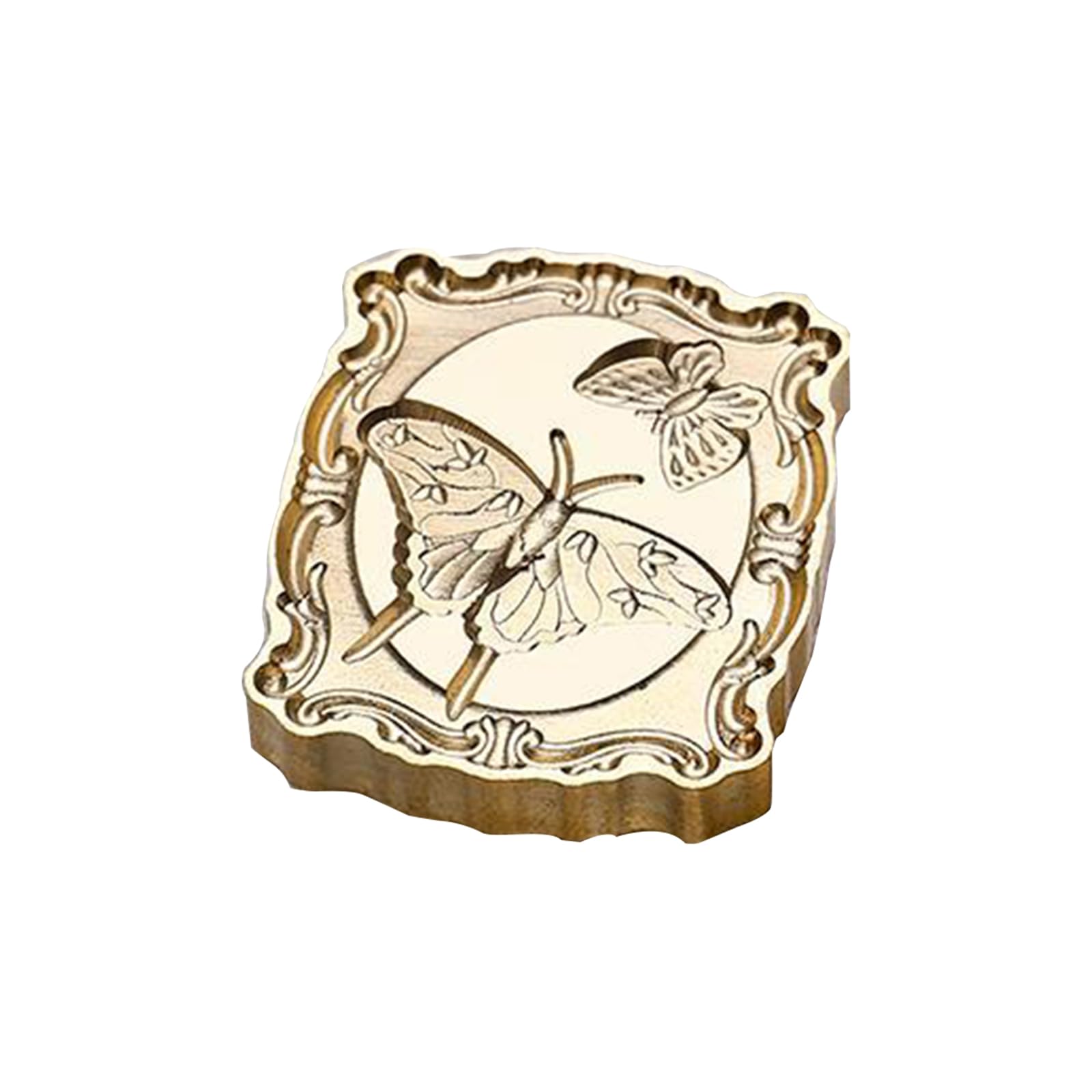 CRFFZ 3D Embossed Wax Seal Stamp Sealing Stamp for and Envelope Scrapbooking and Journaling Brass Head Sealing Wax