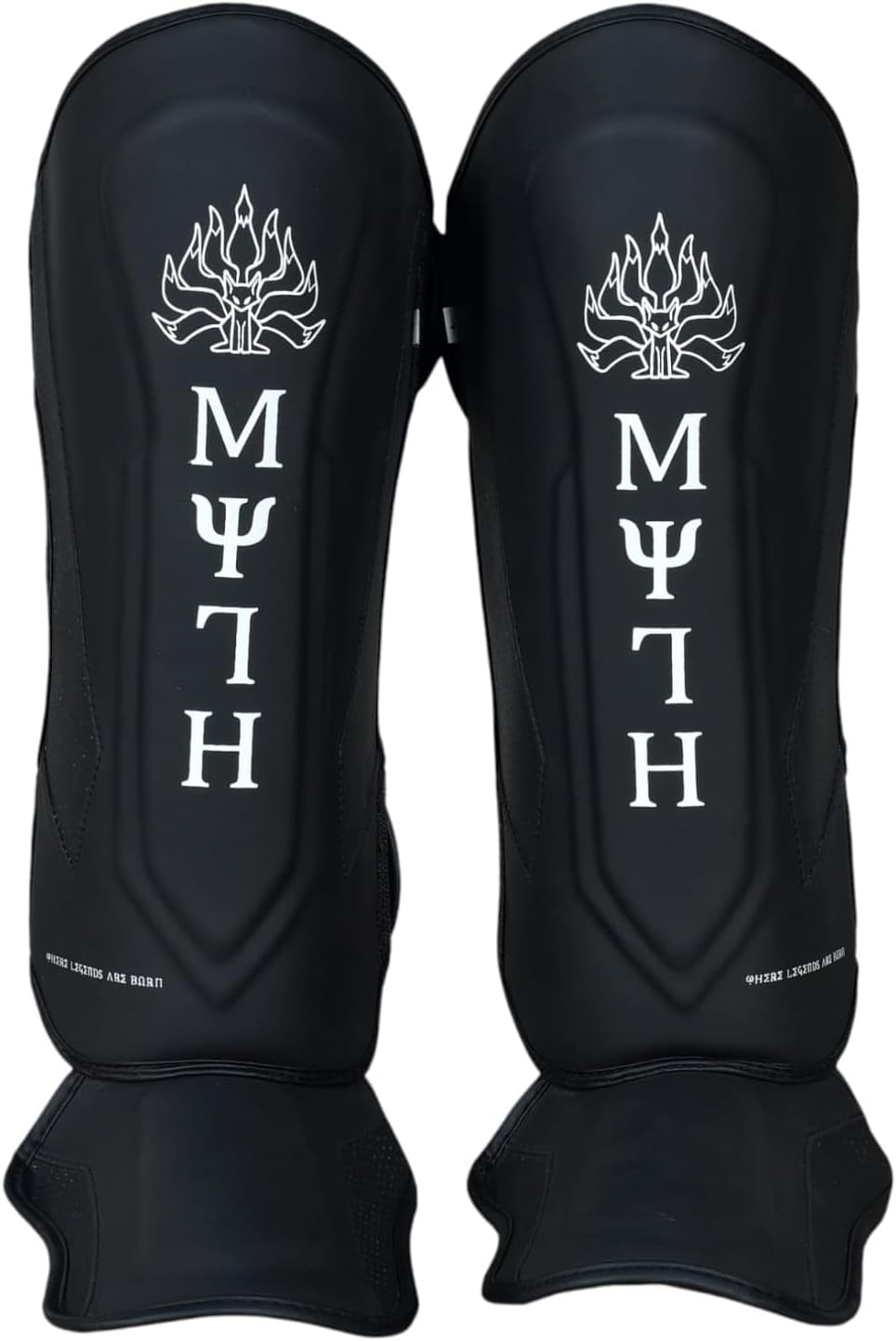 Myth Muay Thai Shin Guards for Men, Women, Kids | MMA Training, Kickboxing | Premium, Lightweight & Durable |Avoid shin splints During Training, Sparring