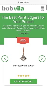 PERFECT PAINT EDGER. Rated the #1 paint edger on (nov 2020) and wiki.ezvid.com (dec 2020) and bestreviews.com (2020)