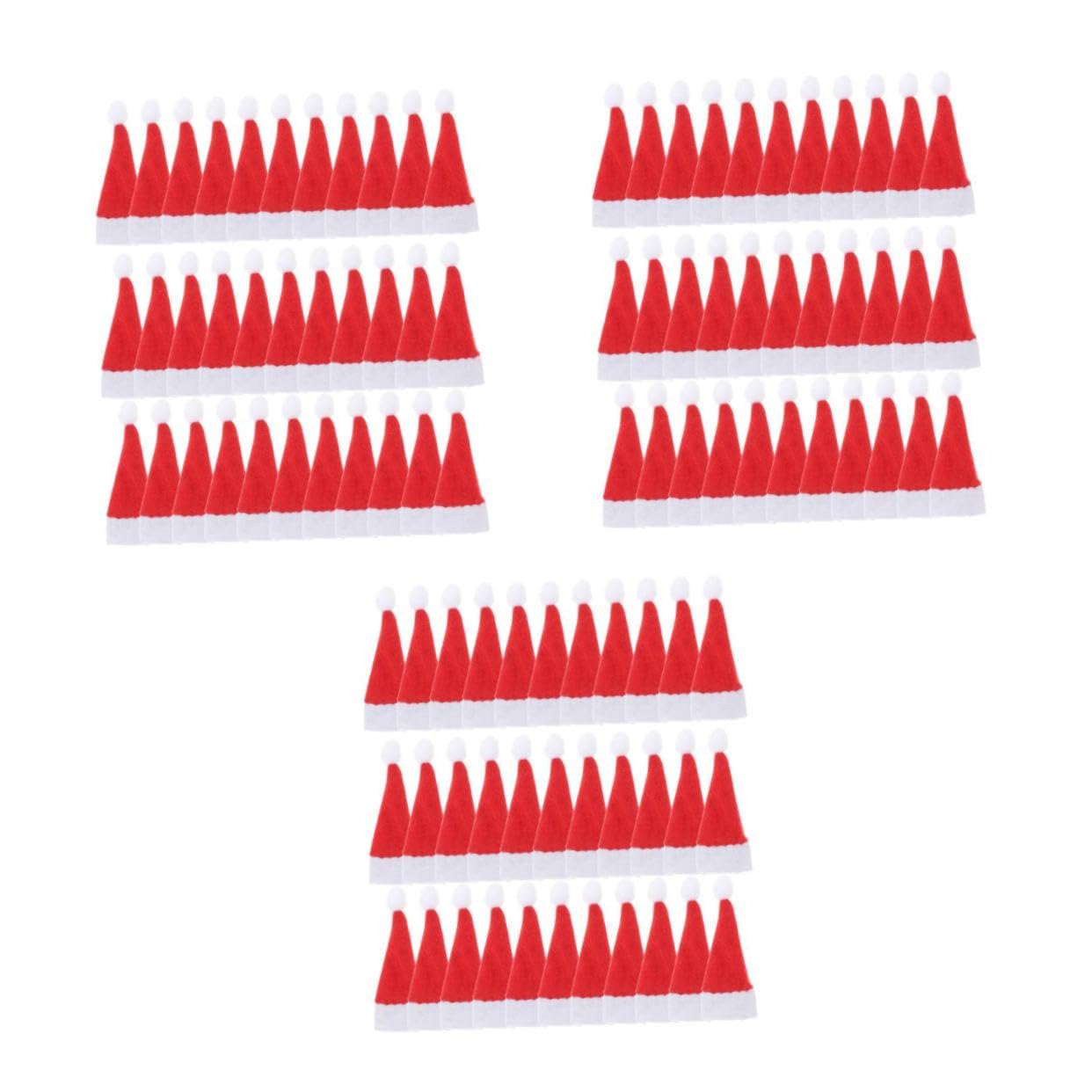 Tofficu 100 Stück Partyhut Tiny X Bastelhüte Lutscher Tasse Zoll Dekorationen Abdeckung Picese Elfe DIY Dekoration Dekoration Klaus Taschen Mützen Dekor Gehören EIN Kinder cm/. X.
