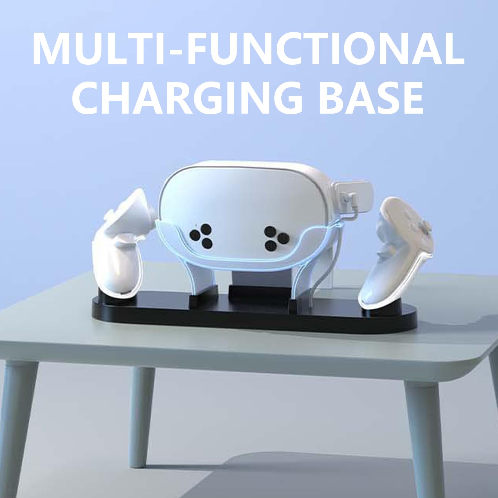 Dock di ricarica per controller di ricarica 3/3S e occhiali contemporaneamente Docking Station di realtà virtuale con luce LED