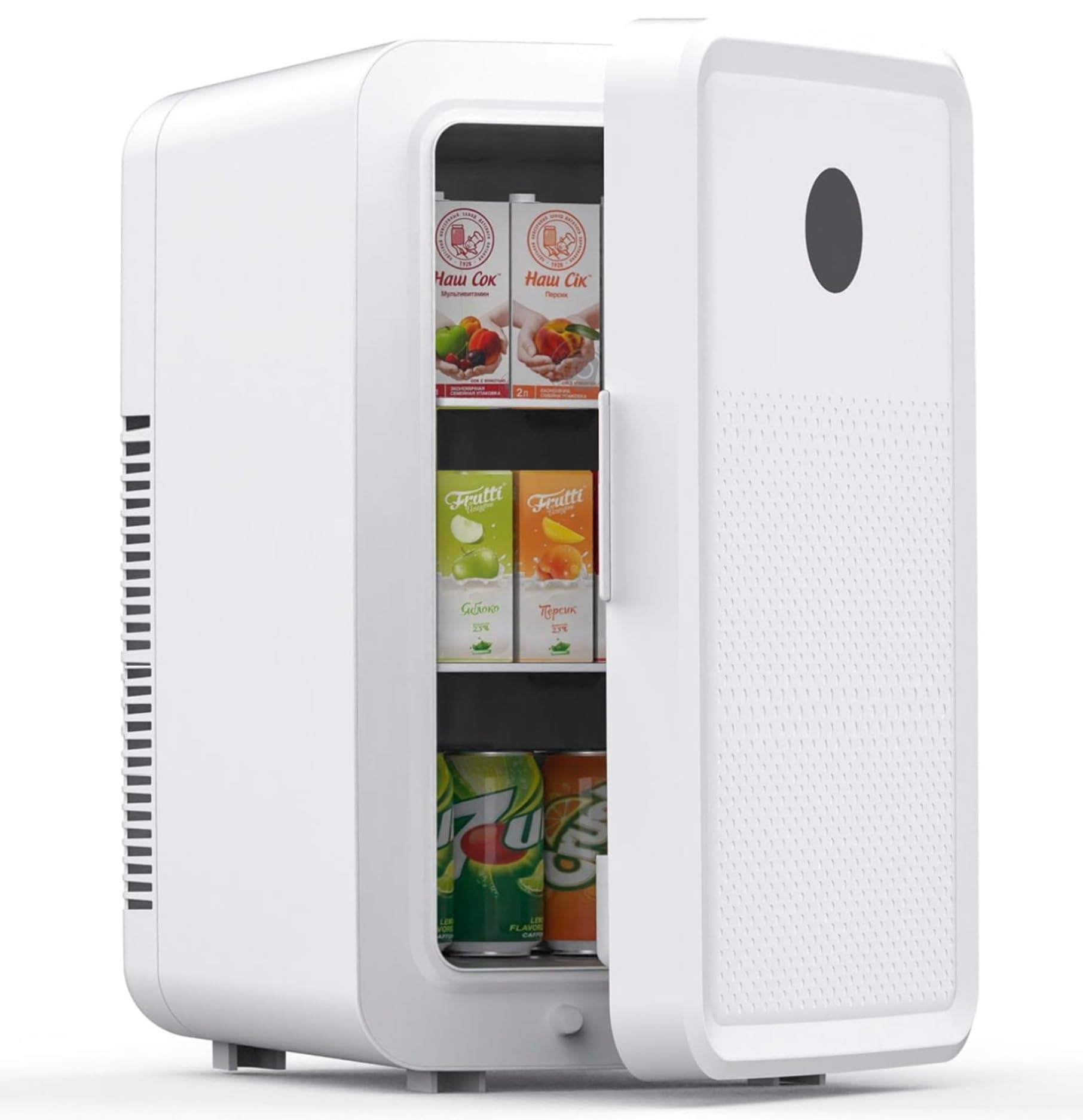 Kikihouse 12L/22L Mini Fridge for Bedroom, Small Refrigerator for Skincare