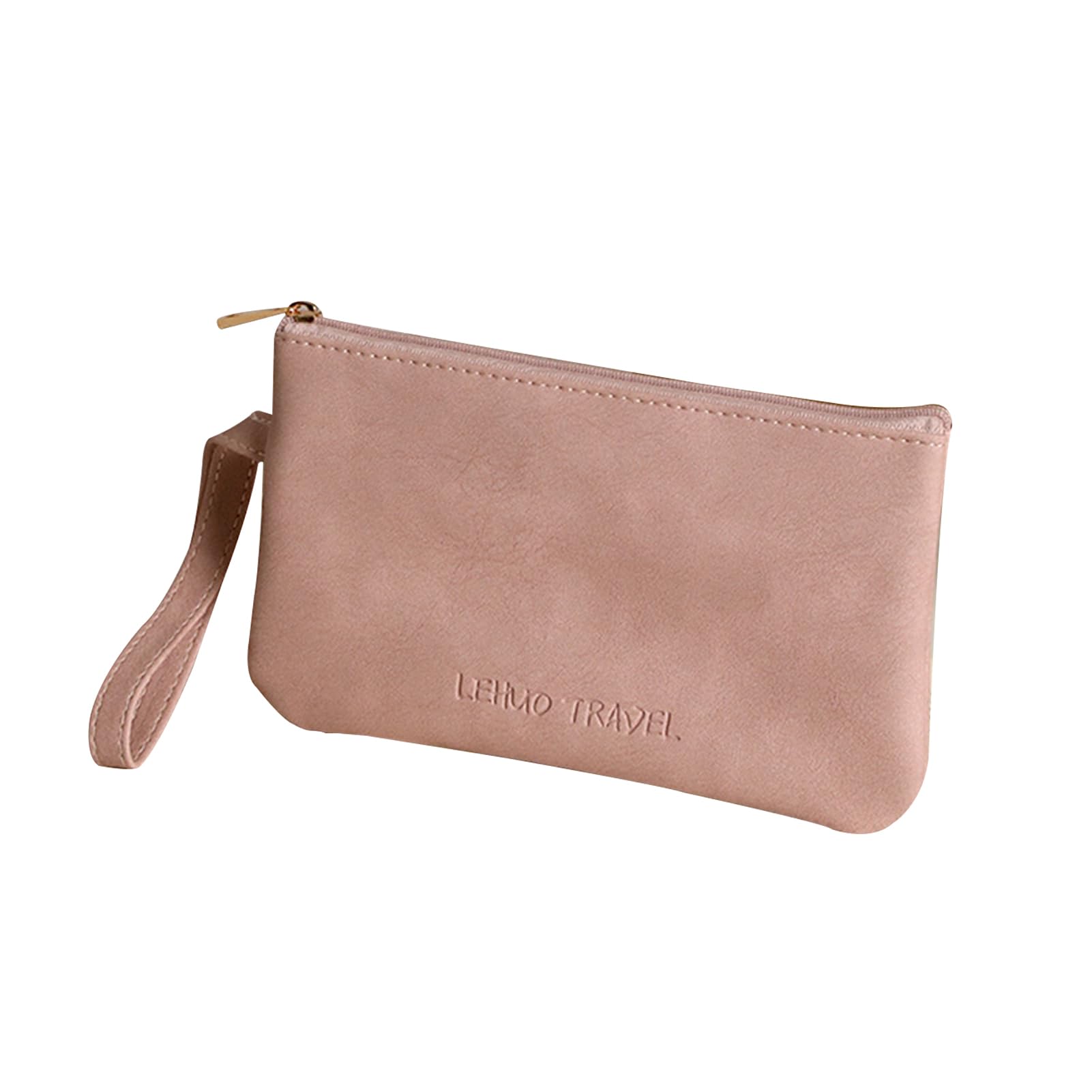Okaywork Bolso Retro de Cuero para teléfono móvil,Neceser Mujer, Neceser Viaje,pequeño Bolso de Almacenamiento multifunción para Mujer,particiones múltiples,Neceser Personalizado de Maquillaje,(Rosa)