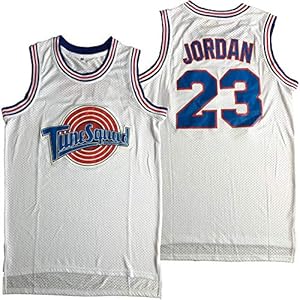 XLXay Mens Bugs 1 Michael 23 Space Jam Movie Gestikt Basketbal Jersey