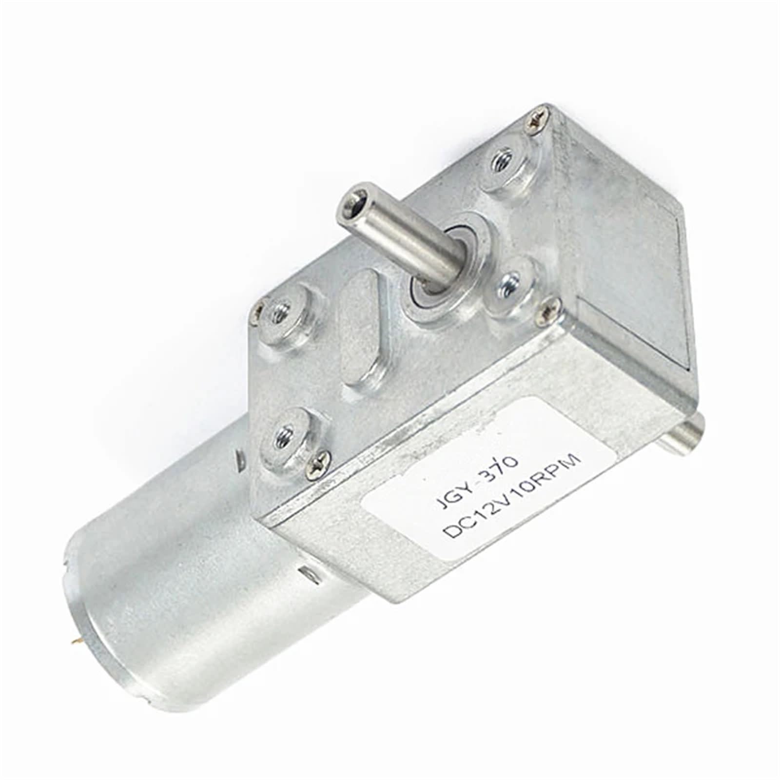 JGY370 Doppio Albero di Uscita DC6V 12V 24V Motoriduttore a Vite Senza fine Motore Elettrico ad Ingranaggi Motore autobloccante Alto(40rpm,24V)