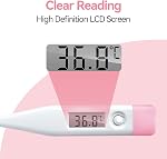 Digital Oral Thermometer for Adults and Children with LCD Display, Oral Thermometer for Baby with Fever Alarm Rectal & Underarm Use, Fast Reading Thermometer