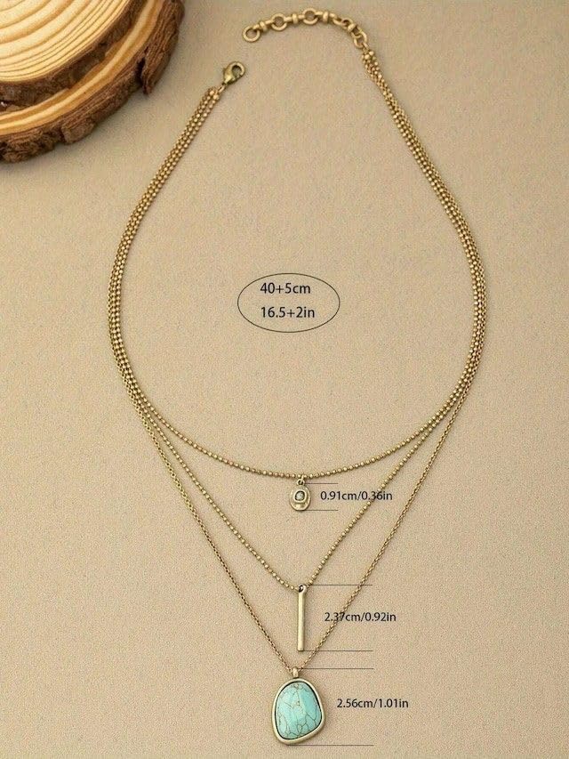 ターコイズネックレス(ヴィンテージ) ターコイズ ネックレス メンズ レディース シルバー925 アズキ