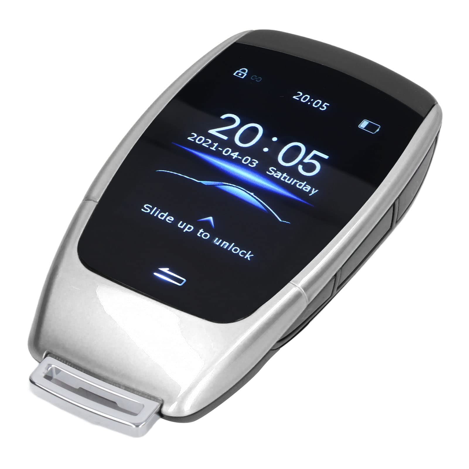 Touch Screen LCD TK900 Universal Tasto Intelligente Venzione Senza Chiave Senza Tasti per L'avvio del Pulsante del Motore di Arresto Modelli in Lega di Alluminio ABS 2in (Argento)