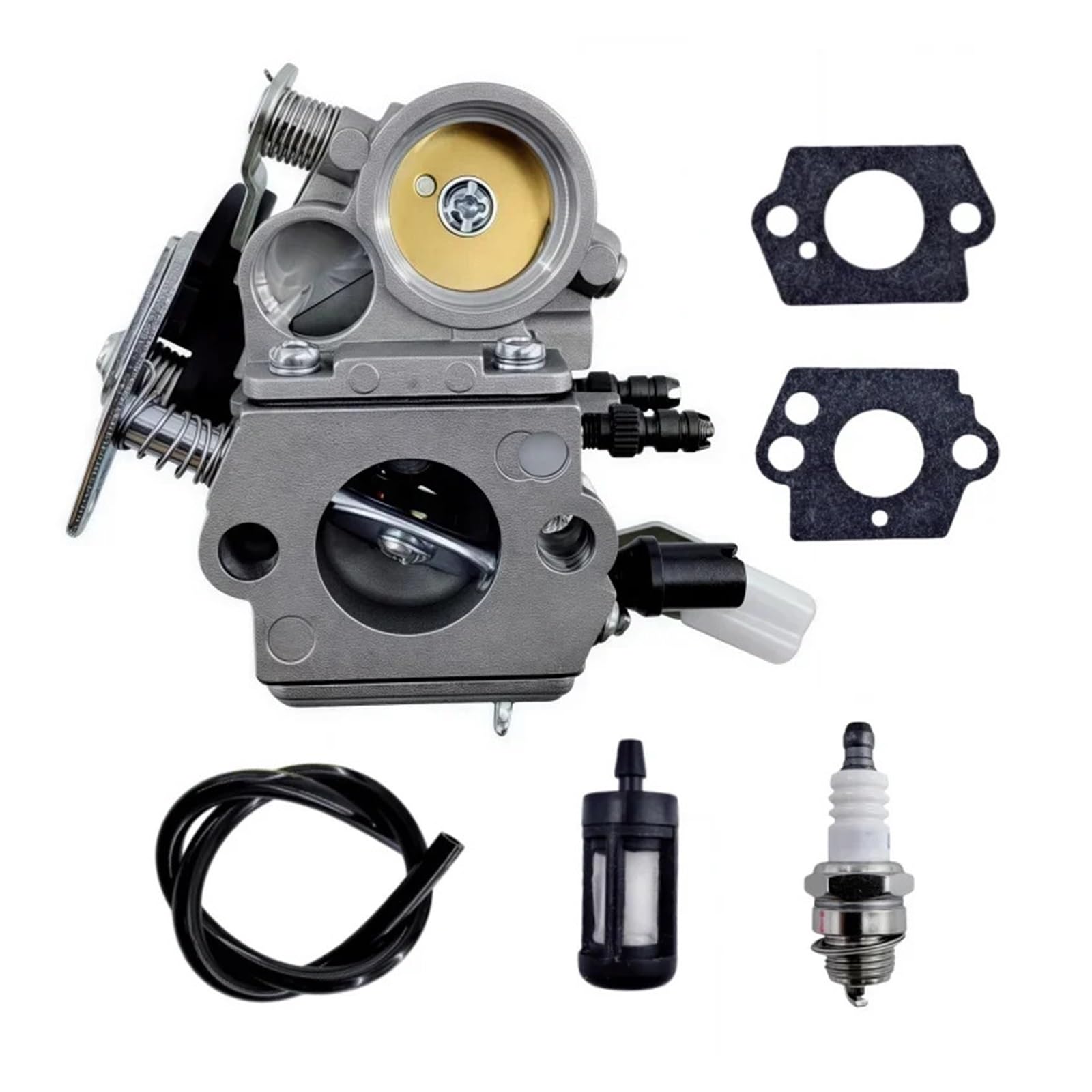 Buen carburador afinar filtro de aire junta limpiadora Kit de línea de combustible apto for motosierra Sthil MS171 MS181 MS211 C1Q-S269 | 1pcs x Carb