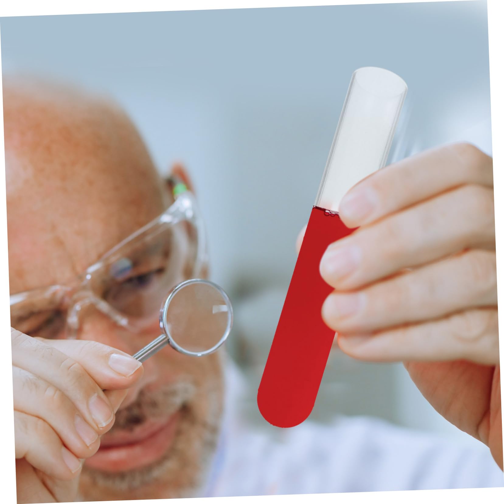 MUCKLILY 10pcs Large Plastic Test Tube Garden Scientific Lab Tubes for Experiments Storage