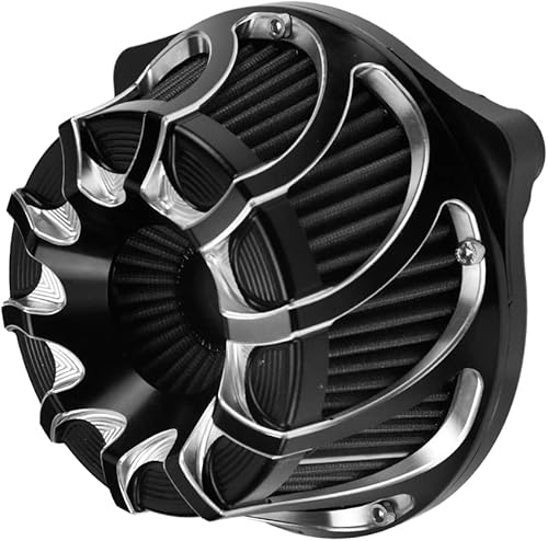 Miniatura 37 de Motorcyle - Kit de entrada de turbina de filtro de aire CNC para Harley Sportster XL Touring Softail Dyna