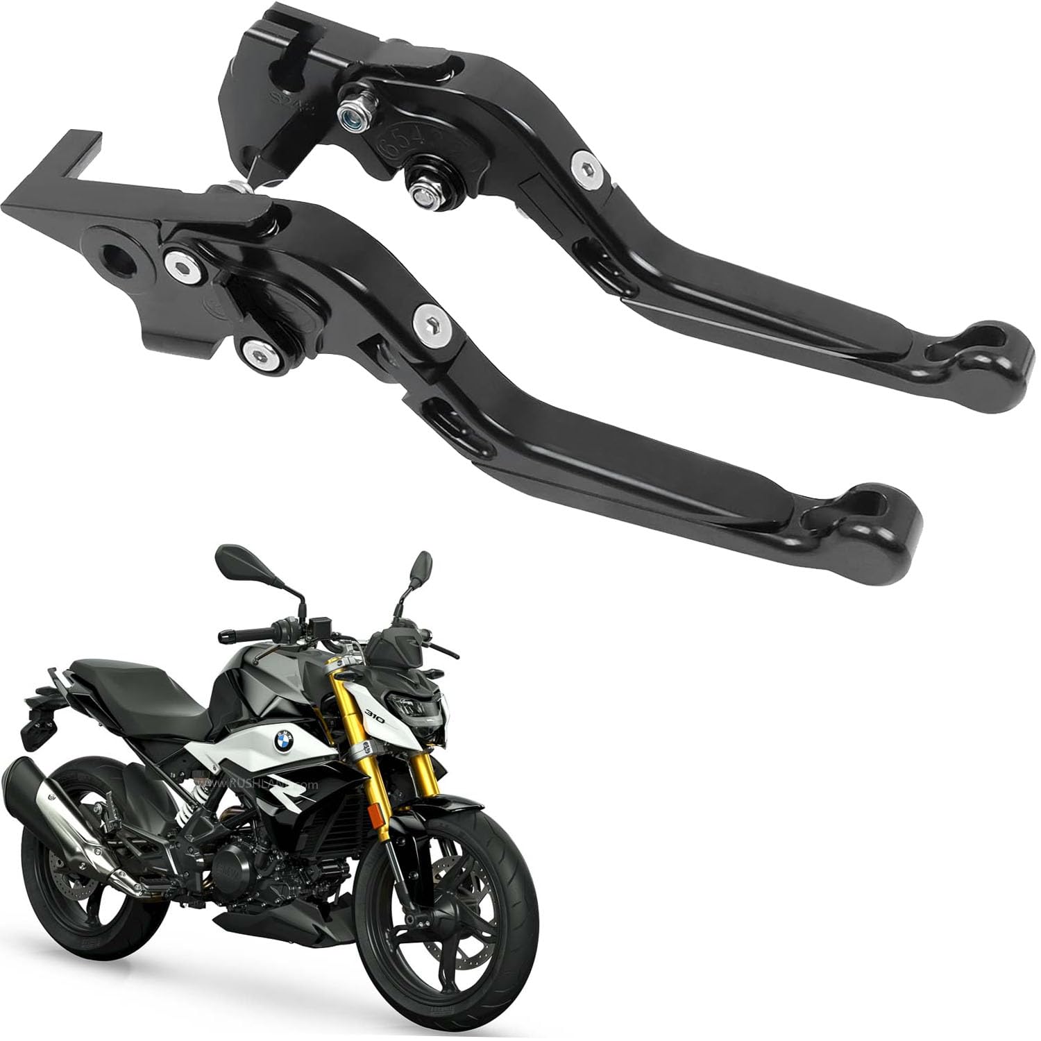 Vagary CNC Aluminium Foldable Retractable Brake Clutch Lever for B MW G310R G310GS Lever Clutch (Black) CNC Aluminium Foldable Retractable Brake Clutch Lever for-image-16