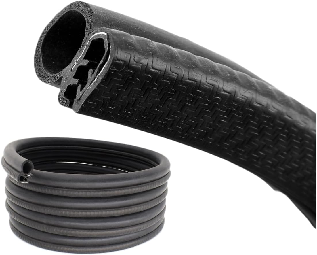 – AUTOXBERT Car Door Rubber Seal Strip U Shape Weatherstrip Car Door Edge EPDM Seal Strip Trim for Car Boat Truck RVs and Home Applications (3M)