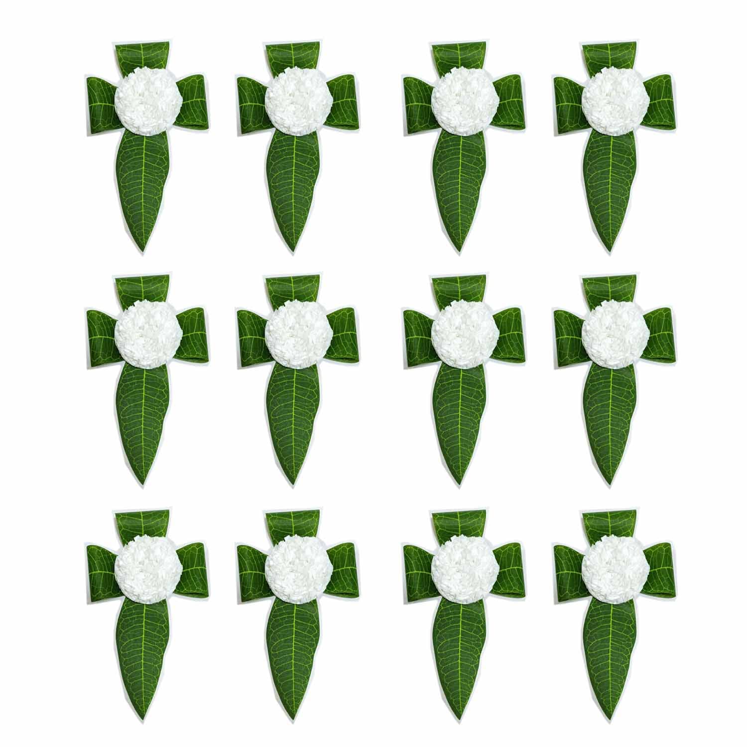 S2S Stylish Mango Leaves & White Flowers Decoration at Home | Artificial Flowers Hangings | Simple Backdrop for Walls - (White Flowers) (Pack of 12 Pcs) (B09QQFQ7DV) Amazon Price History, Amazon Price Tracker