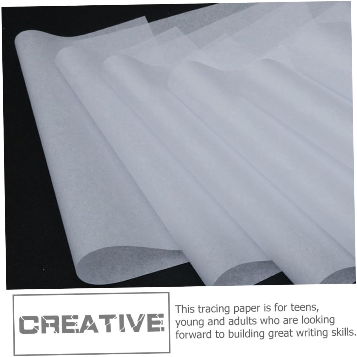 minkissy Tracing Paper 5pcs Translucent Copy Transfer Paper for Calligraphy Ink Drawing DIY Handcrafts Artists and Students