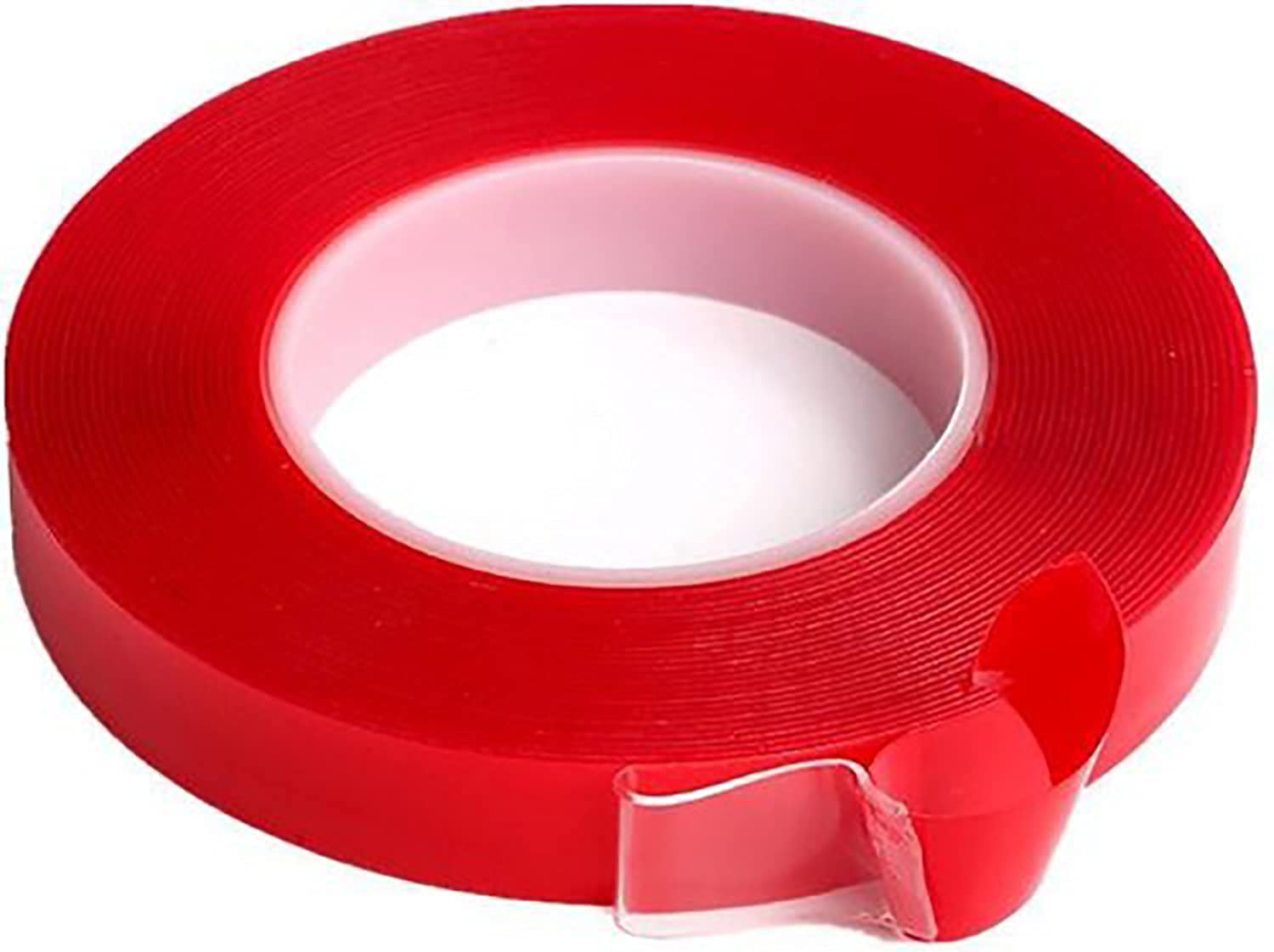 EKAN Transparent Double Sided Waterproof Red Tape For Hair Patch/Toupee For Men And Women (Small)