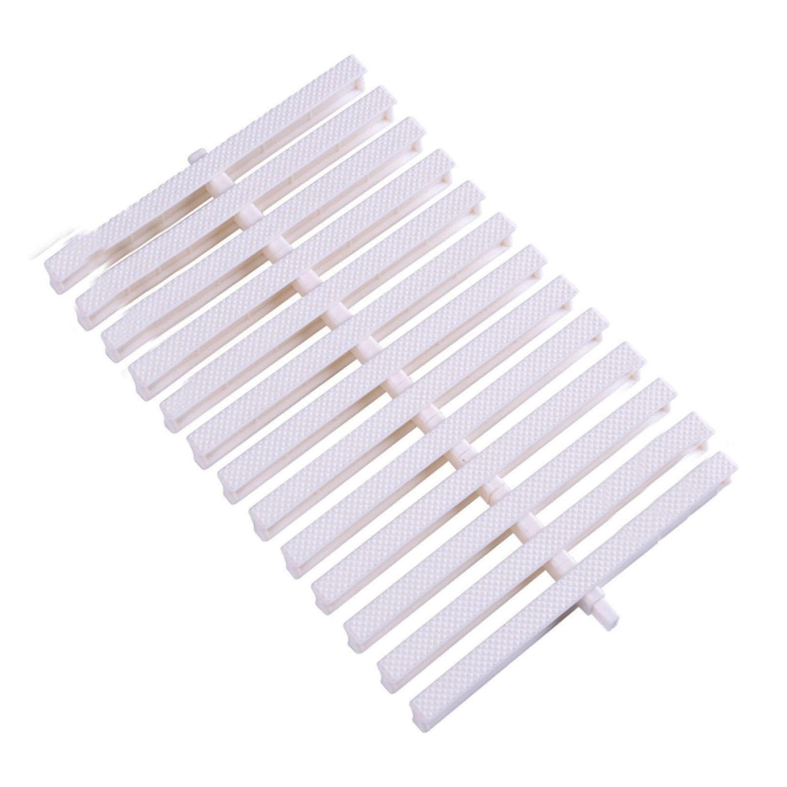 MSHGSKU Swimming Pool Drainage Grate Mat - Durable PP Plastic Overflow Grating, Splicable Bathroom Gutter for Indoor/Outdoor Water Drainage, 25x100CM, 2pcs Set