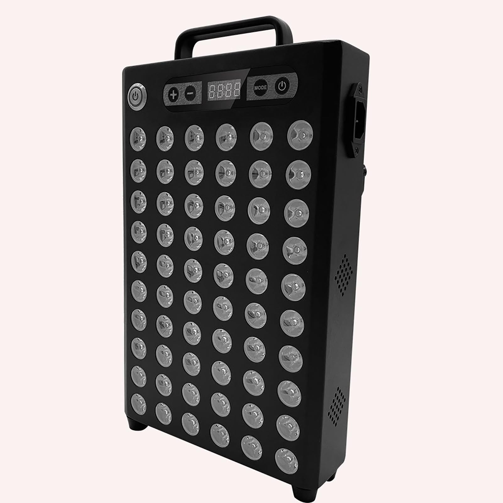 Panele do terapii światłem czerwonym, biurko 660 nm 850 nm urządzenie do terapii światłem czerwonym w bliskiej podczerwieni, obrót o 360 stopni, 60 diod LED, 100 W, do twarzy i ciała