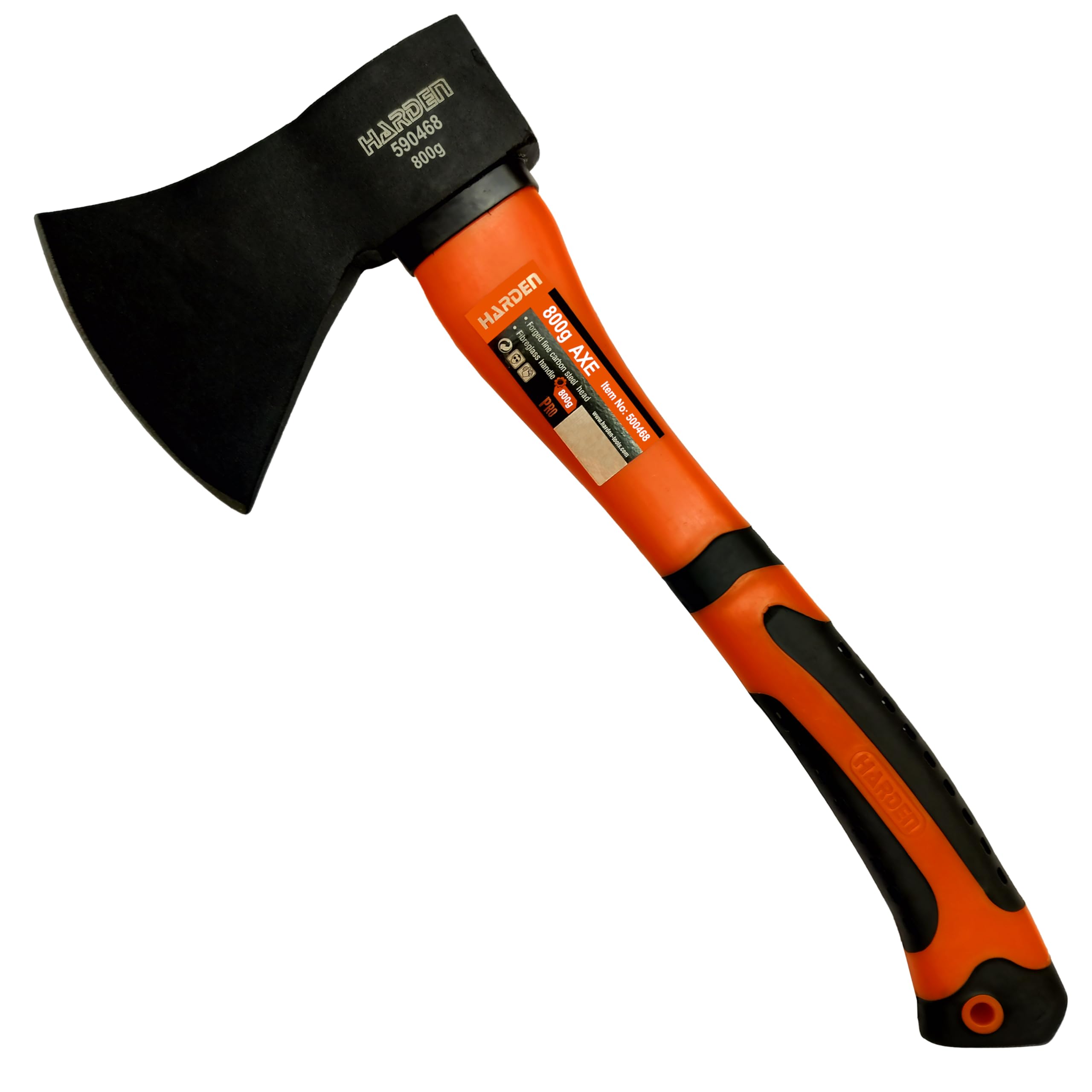 Harden 800 GMS Axe Carbon Steel Head for Splitting Wood and Camping, Fiberglass Handle with Rubberized Ergonomic Grip - 590468 (B0DBGC4PFH) Amazon Price History, Amazon Price Tracker