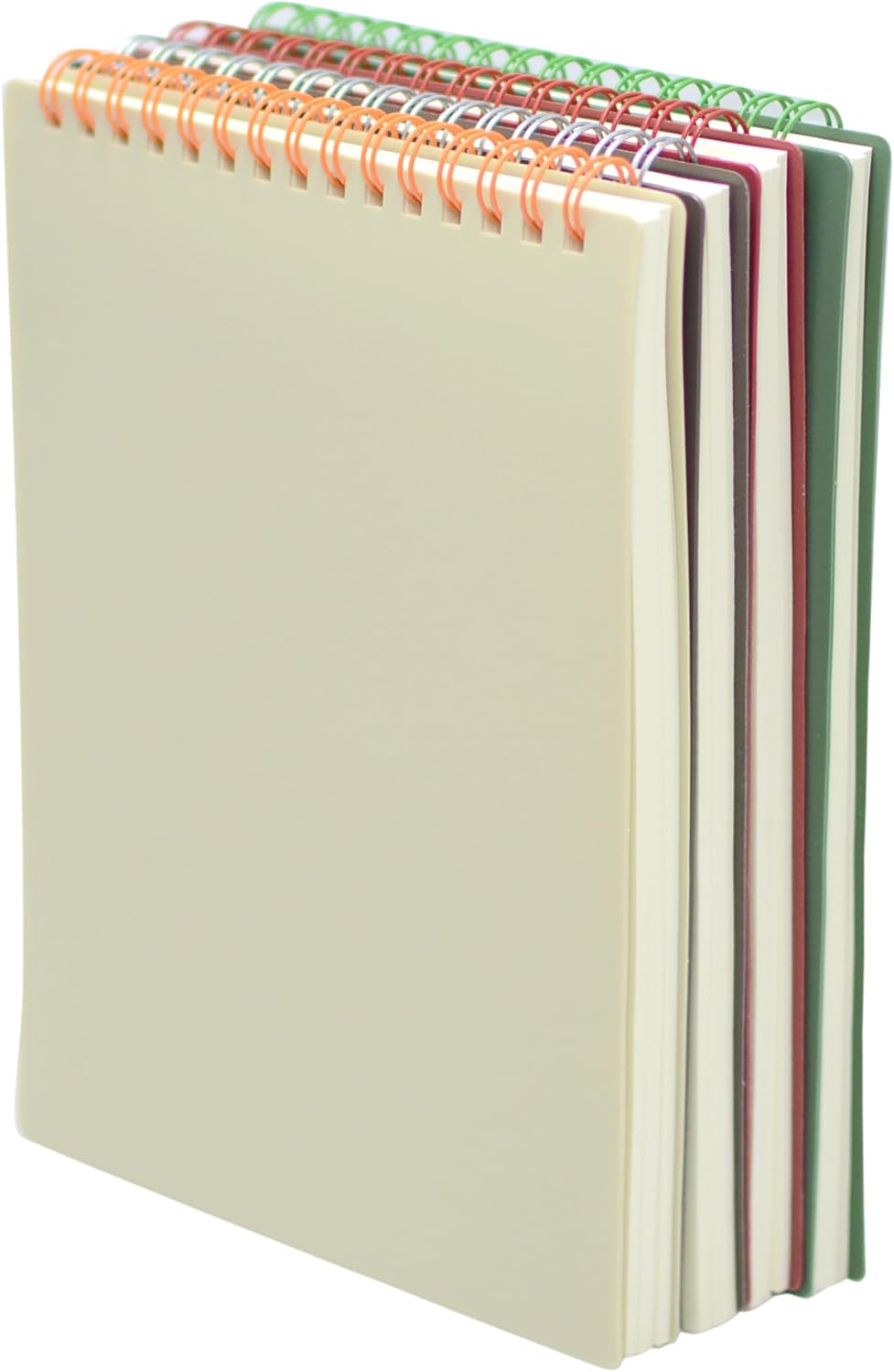 4pcs Spiral Notebook Aesthetic Supplies Top Bound A5 7mm College Ruled 8.3 inch x 5.9 inch 80 Sheets -160 Pages Journals for Work Students Study and Notes (A5 Dark Color) image 3