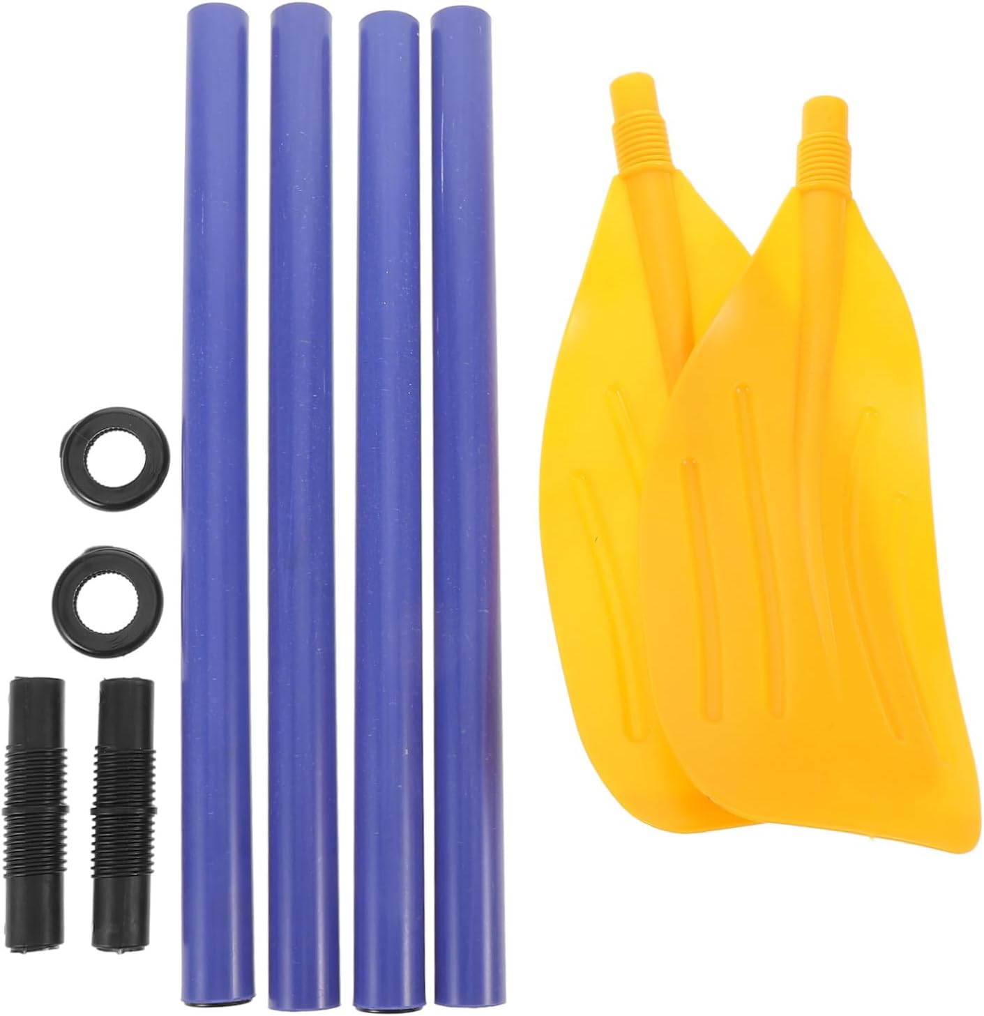 2Pcs Inflatable Kayak Paddle Ergonomic Design Rubber Boat Paddles for Easy Water Sports High Practicality Material for Beginners and Professionals