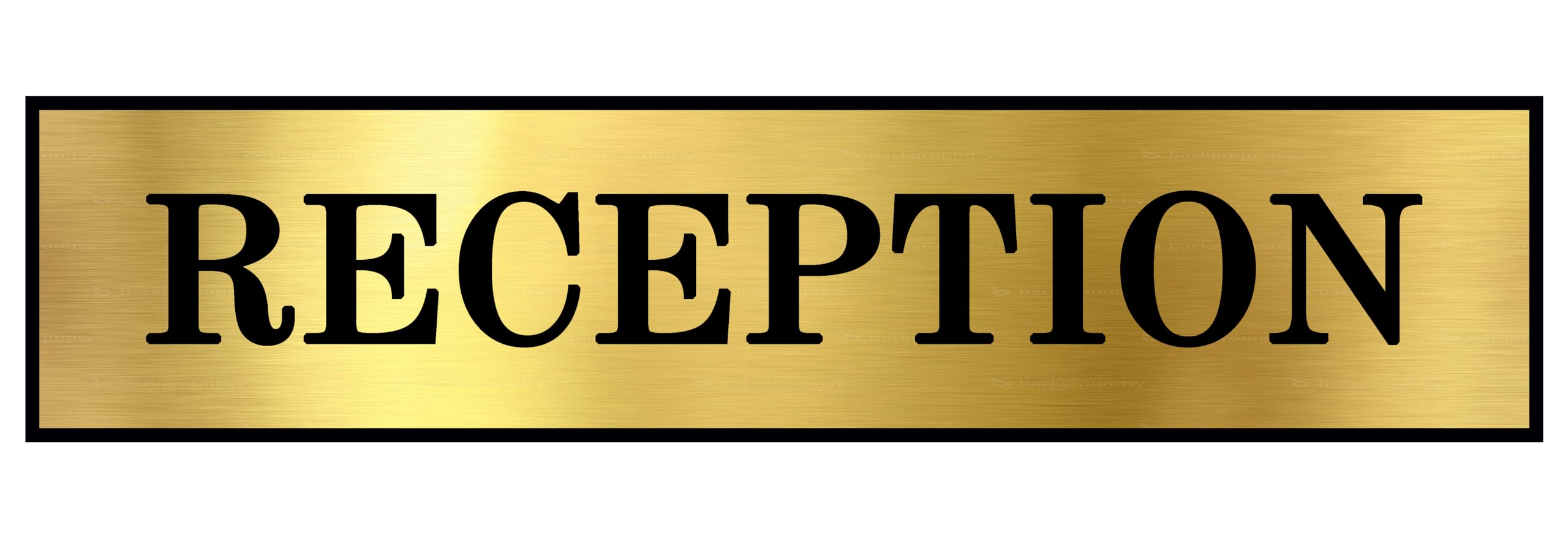 RECEPTION Acrylic Signage Signboard | Self Adhesive Door Plate for Hotel, Cafe, Restaurant, Resort, Mall, College & More | Laser Engraved Golden Acrylic Sheet, Sticker Sign Plate (12x3 Inch)-picture-18