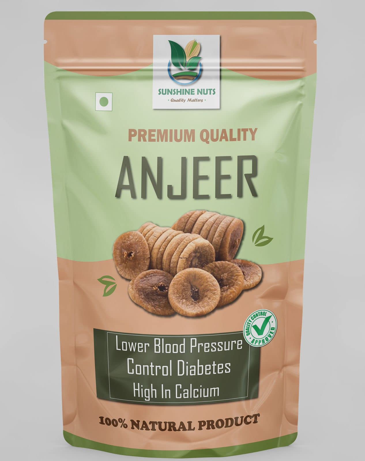 Sunshine Nuts Anjeer - |Dried Figs| Grade - Big Size (250gm)