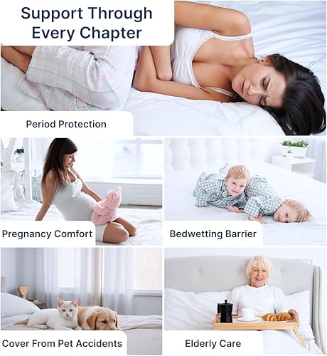 Miniatura 8 de PAULATO BY GA.I.CO - Protector de colchón impermeable para cama tamaño California King, suave, silencioso, hipoalergénico, lavable a máquina,