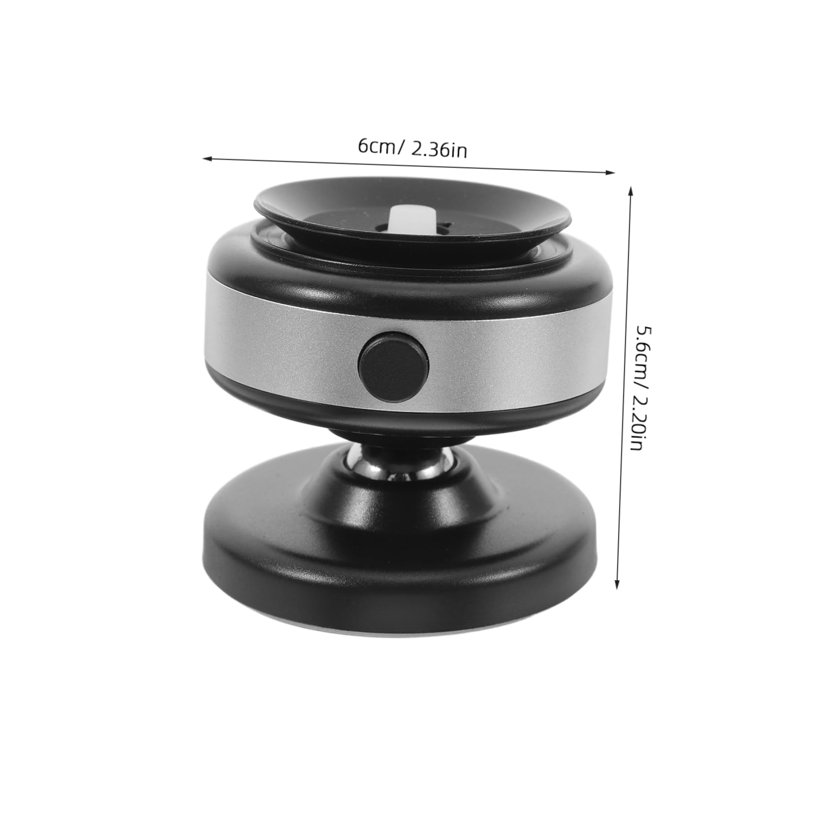 Supporto Cellulare Auto Magnetico Ventosa Forte, Angoli Regolabili, in Plastico, per Cruscotto e Smartphone