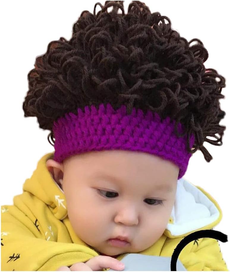 WeeH Kids Wig Hats Halloween Costume Cosplay Winter Kinnted Hat for Boy Girl