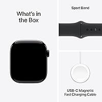 Vista 7 de Apple Watch Series 10 [GPS + Cellular, 42 mm] - Estuche de aluminio negro azabache con correa deportiva negra, M/L (Reacondicionado)