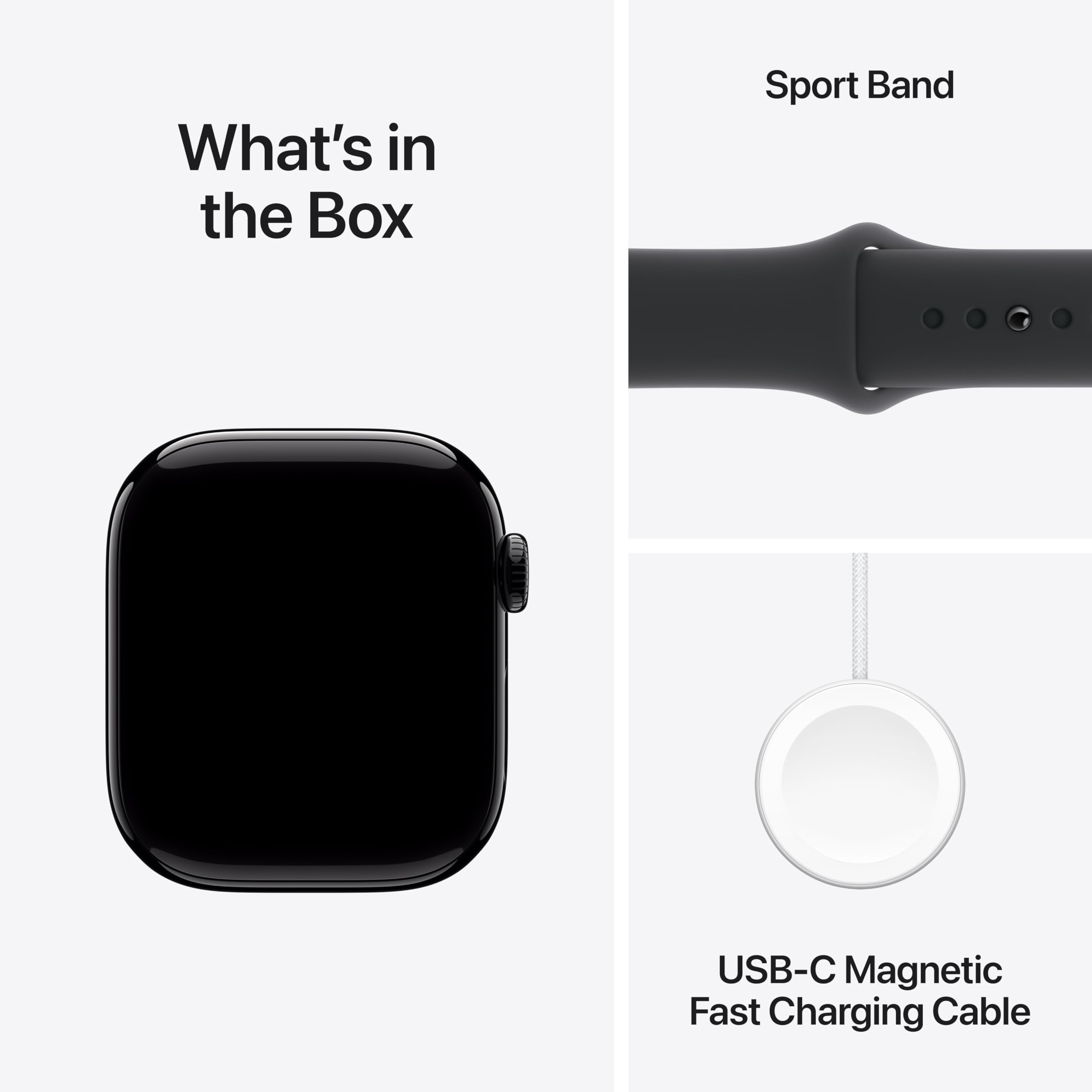 Apple Watch Series 10 [GPS 42mm case] Smartwatch with Jet Black Aluminium Case with Black Sport Band - S/M. Fitness Tracker, ECG App, Always-On Retina Display, Water Resistant - Image 7