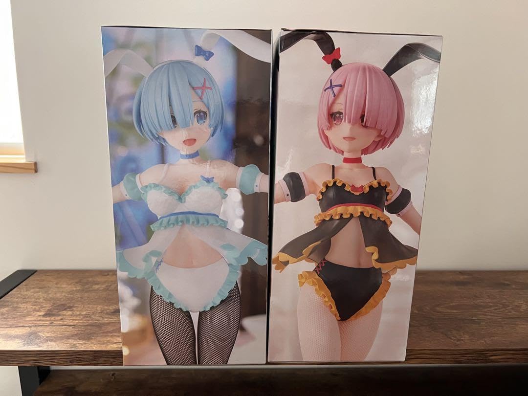 宇崎、Re:ゼロ レム ラム バニーガール フィギュアセット Re：ゼロ ラム＆レム バニーガールフィギュア2体セット - メルカリ
