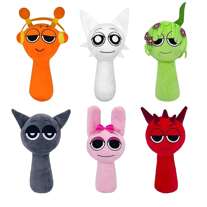 Sprunki毛绒玩具抱枕公仔 - 圣诞生日礼物