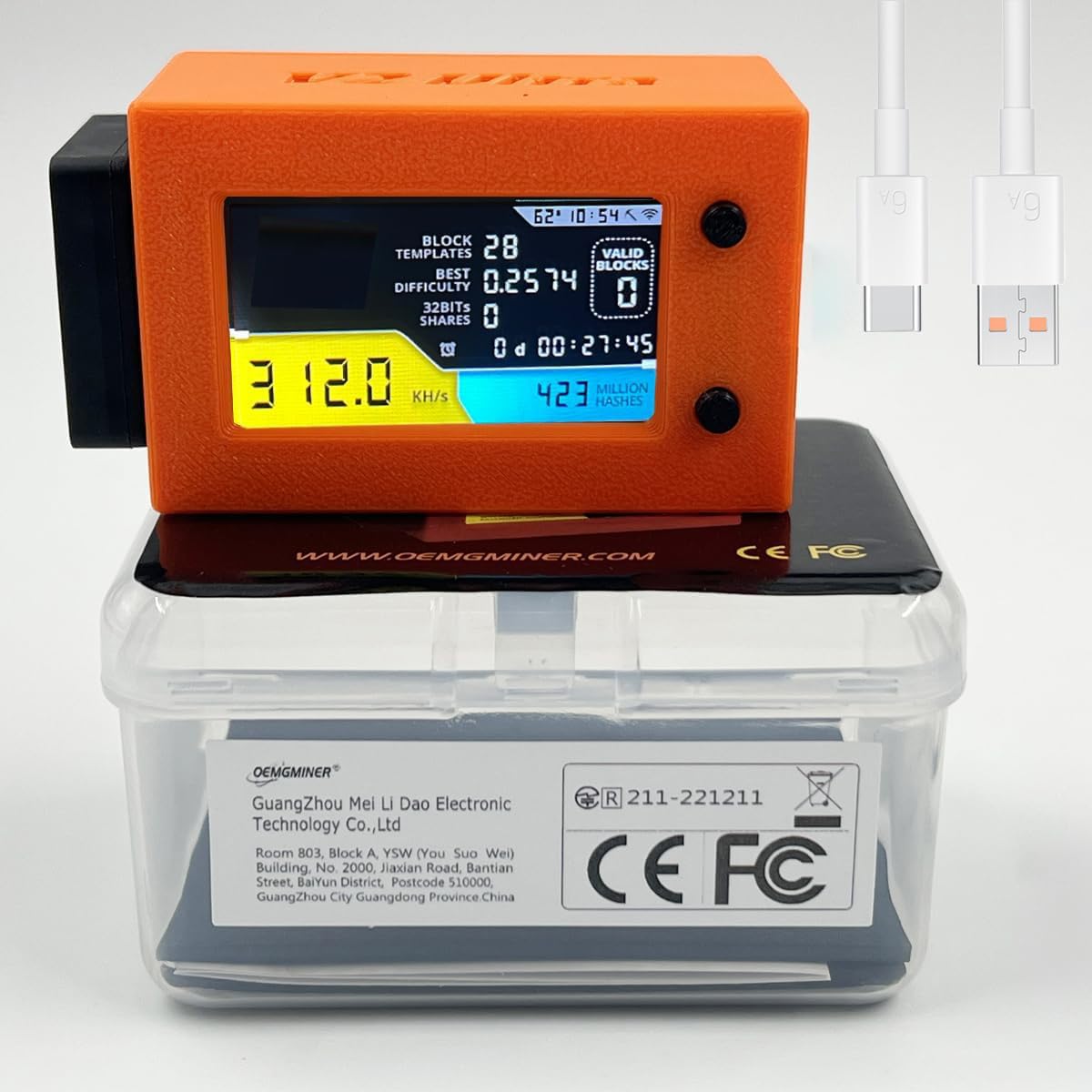 NerdMiner v2.0 Minero de Bitcoin T-Display-S3, BTC - Equipos de Minar NerdMiner v2.0 Minero de Bitcoin T-Display-S3, BTC - Equipos de Minar