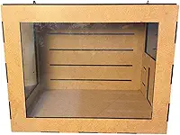 Caixa Terrário Gaiola para Hamster em MDF, 30x30x35 cm, sem Acessórios