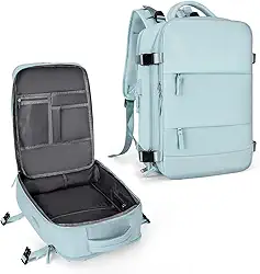 Mochila De Viagem Avião Grande Multifuncional Unissex - Mochila De Mão Com Porta USB, Compartimento para Tênis, Notebook