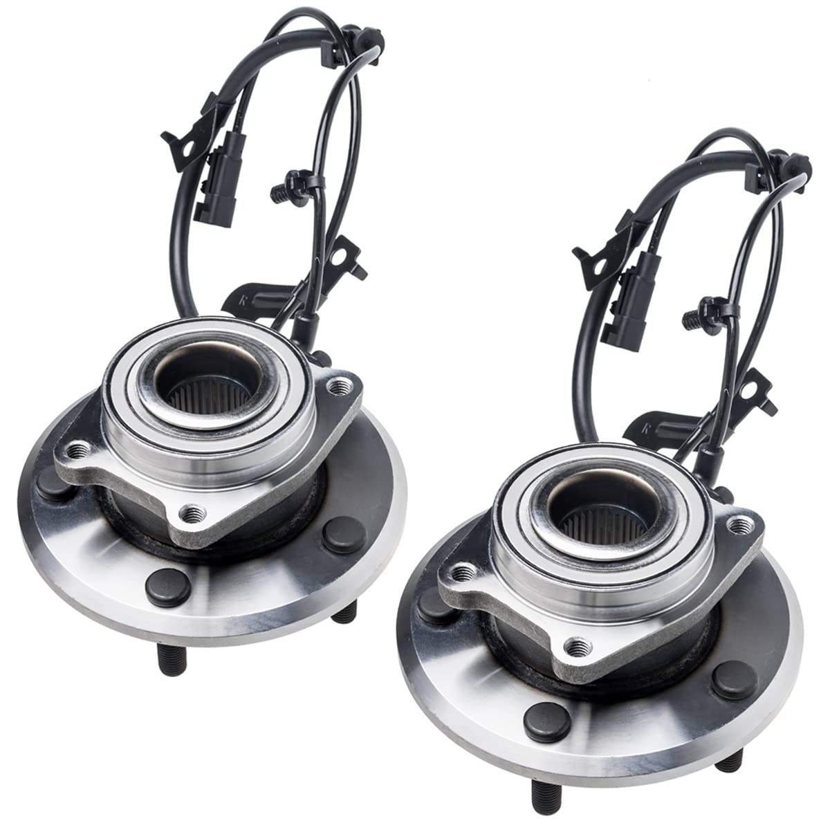 AUQDD 512478 + 512479 Rear Wheel Hub and Bearing Assembly Compatible with 2009-2017 Do-dge Journey