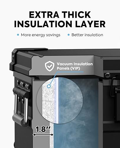 Miniatura 4 de ICECO APL20 Refrigerador portátil, 21 cuartos de galón y 12 voltios, refrigerador de aluminio para automóvil con nano compresor SECOP, enfriador