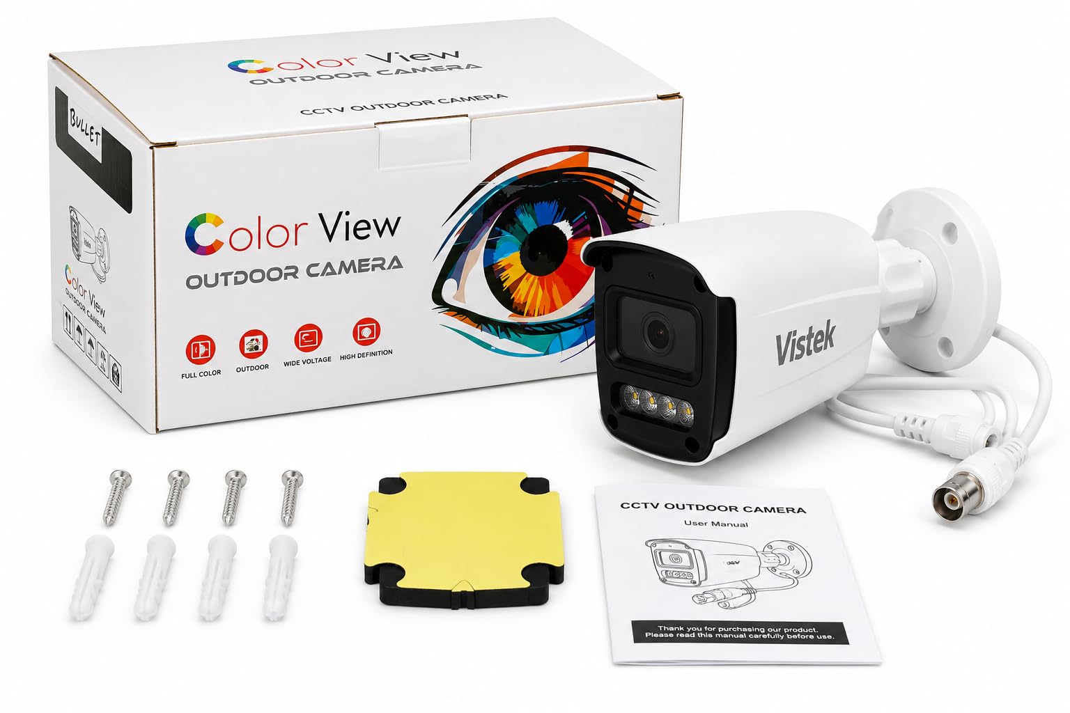CCTV Bullet Outdoor Security Camera | 24x7 Color View | HD Camera with Human Detection, Built-in Microphone, Digital WDR, ONVIF Support | Two-Way Audio, Color Night Vision | Weatherproof (PACK OF 2)-image-37