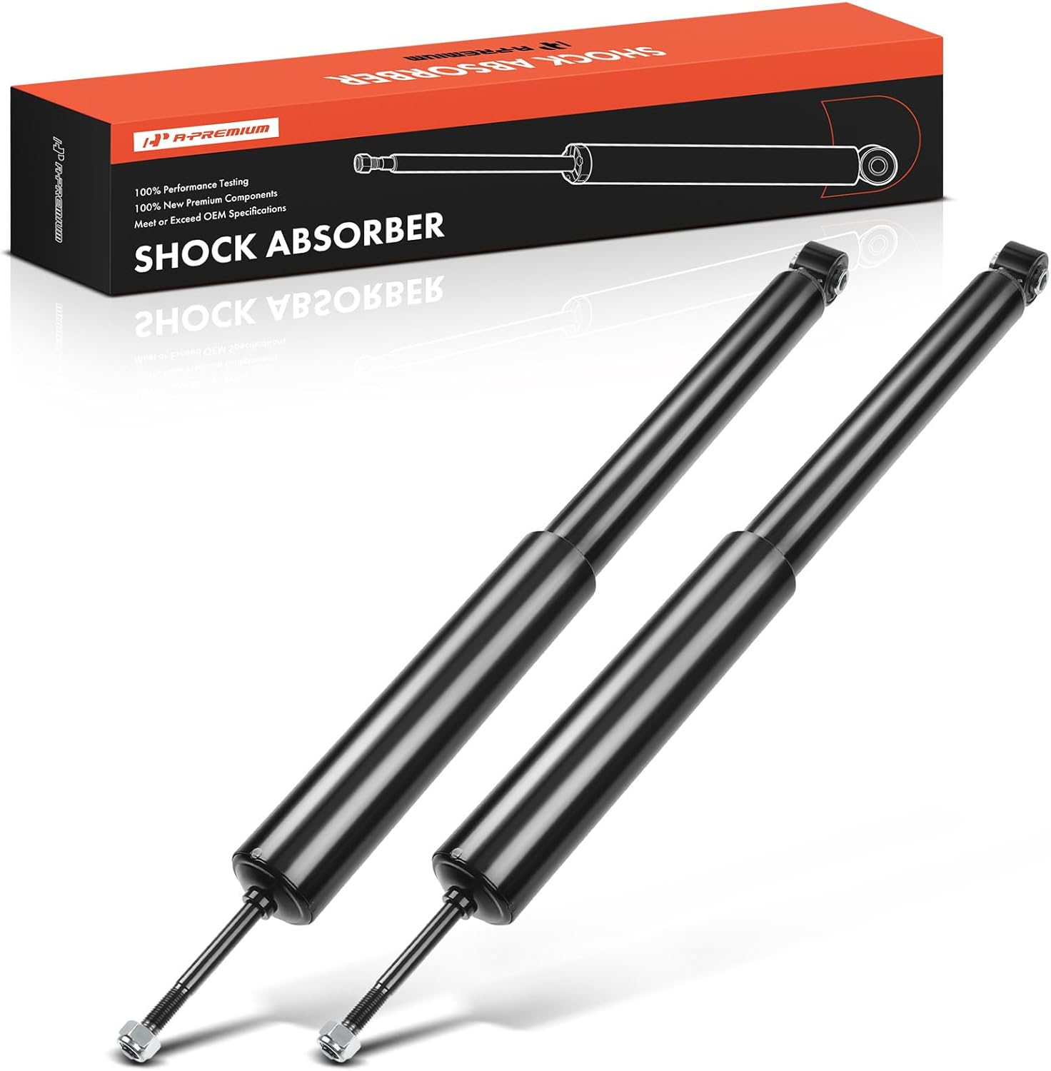 A-Premium Rear Shocks Compatible with Saab 9-3 1999 2000 2001 2002-2x Replacement Suspension Shock Absorber Strut