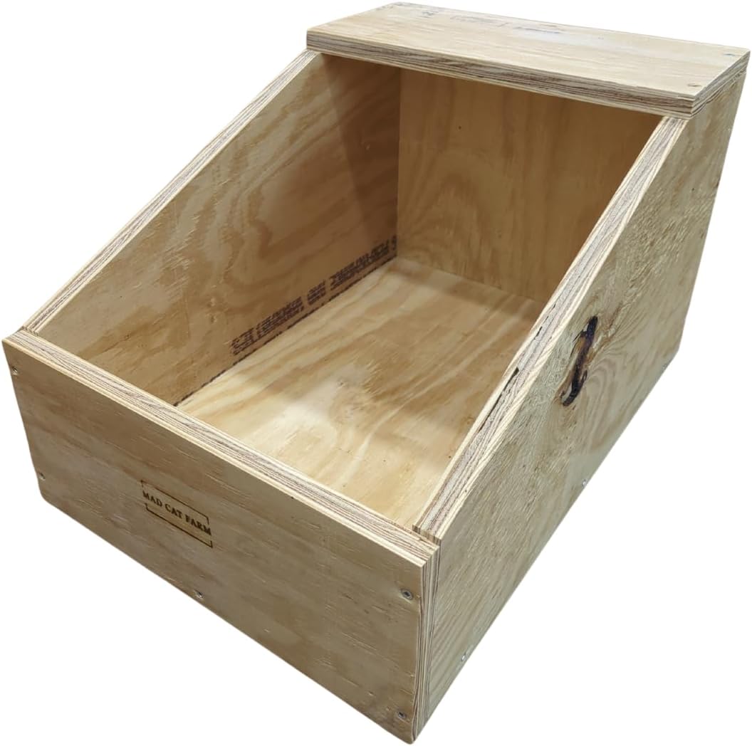 XL Rabbit Nest Box – Heavy-Duty Wood – Large & Giant Rabbit Breeds – Perfect for Nesting & Breeding Rabbits and Small Animals