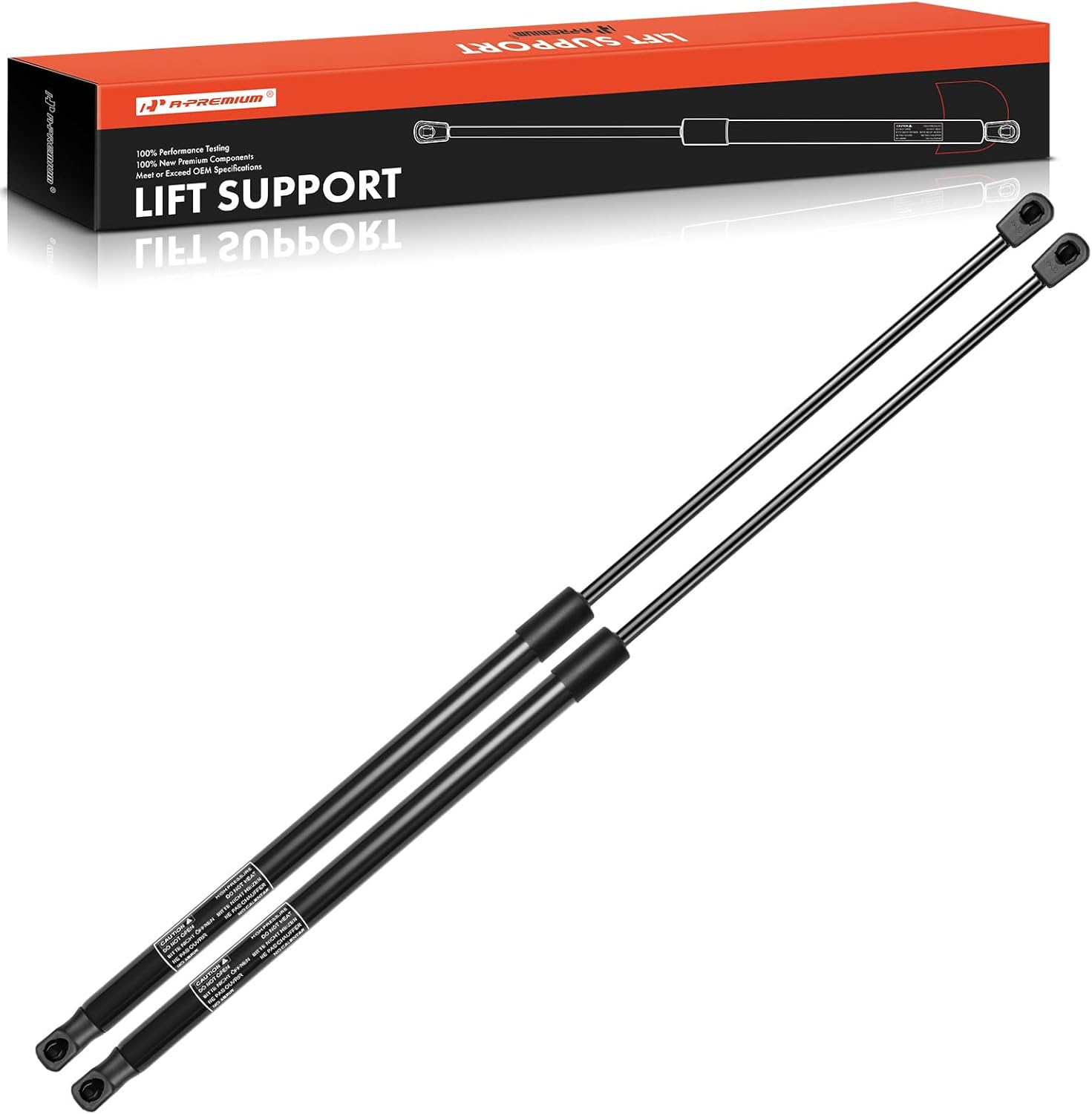 A-Premium Front Hood Lift Supports Shock Struts Compatible with Select Lexus Models - ES350 2007-2014 Base Sedan - Replace# 534400W130, 534400W131(2PC Set)