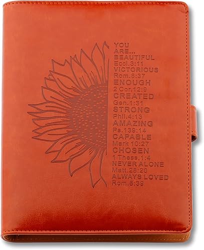 Regalos inspiradores, cuaderno de cuero, regalos de Navidad para amigos, hija, hijo, mejor amigo, regalo para graduación y cumpleaños (hoja suelta